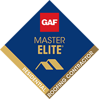 GAF Master Elite residential roofing contractor badge