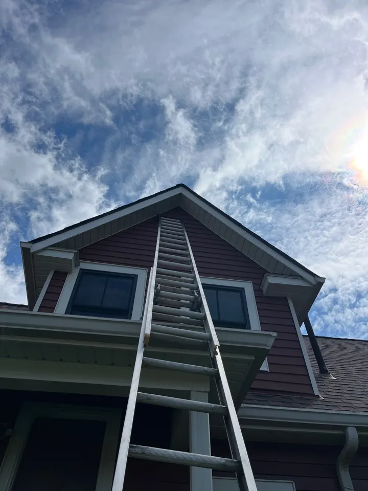 Home in Maryville job photo: soffit repair