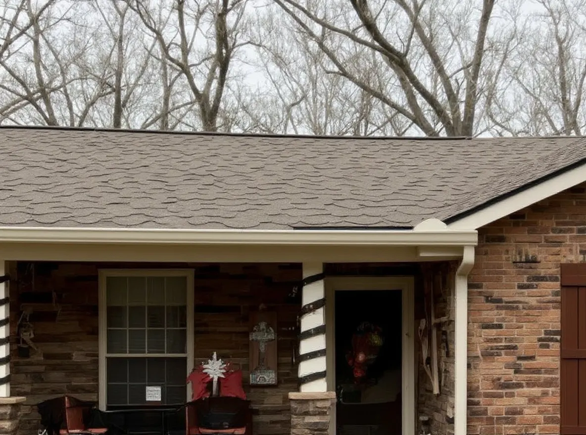 Roof of a home in Mt. Juliet, job photo: new roof weather wood GAF