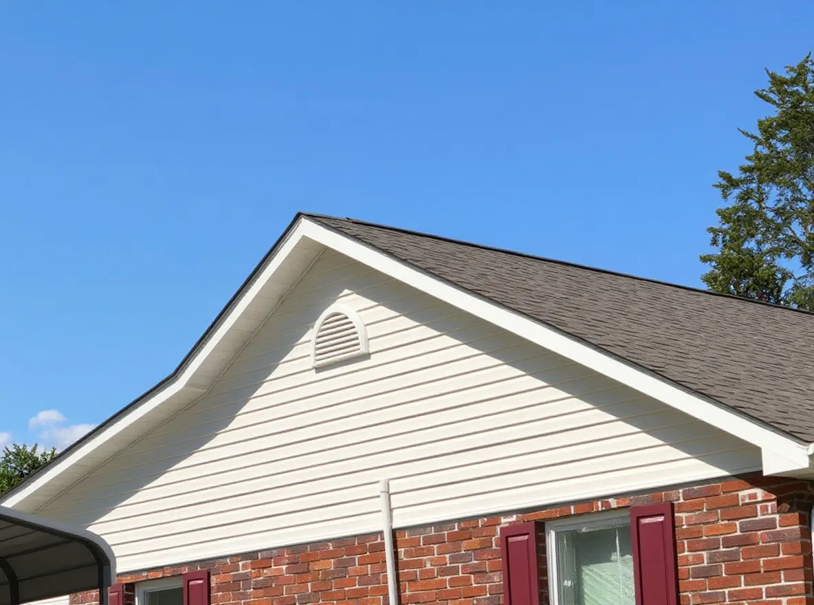 Roof of a home in Lenoir City, job photo: free estimate for storm damage roof repair