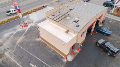 New roof for Valvoline Oil in Lebanon TN